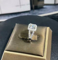 Vintage S925 Sterling Silver Round Brilliant 1CT Moissanite D VVS Ring