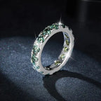 【#04 Ferris Wheel】】Moissanite ring with 925 Sterling Silver high quality birthday party engagement gift Jewelry Synthetic Moissanite