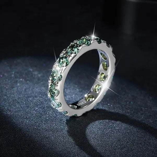 【#04 Ferris Wheel】】Moissanite ring with 925 Sterling Silver high quality birthday party engagement gift Jewelry Synthetic Moissanite