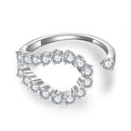 【#103 Island】Moissanite Stackable band ring enhancer Ring Band with 925 Sterling Silver Synthetic Moissanite