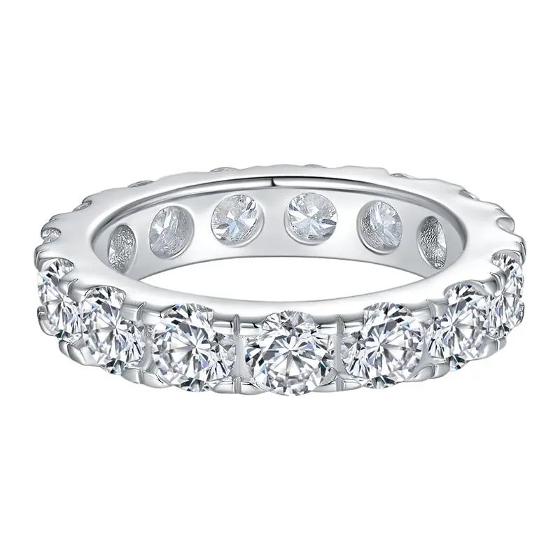 【#04 Ferris Wheel】】Moissanite ring with 925 Sterling Silver high quality birthday party engagement gift Jewelry Synthetic Moissanite