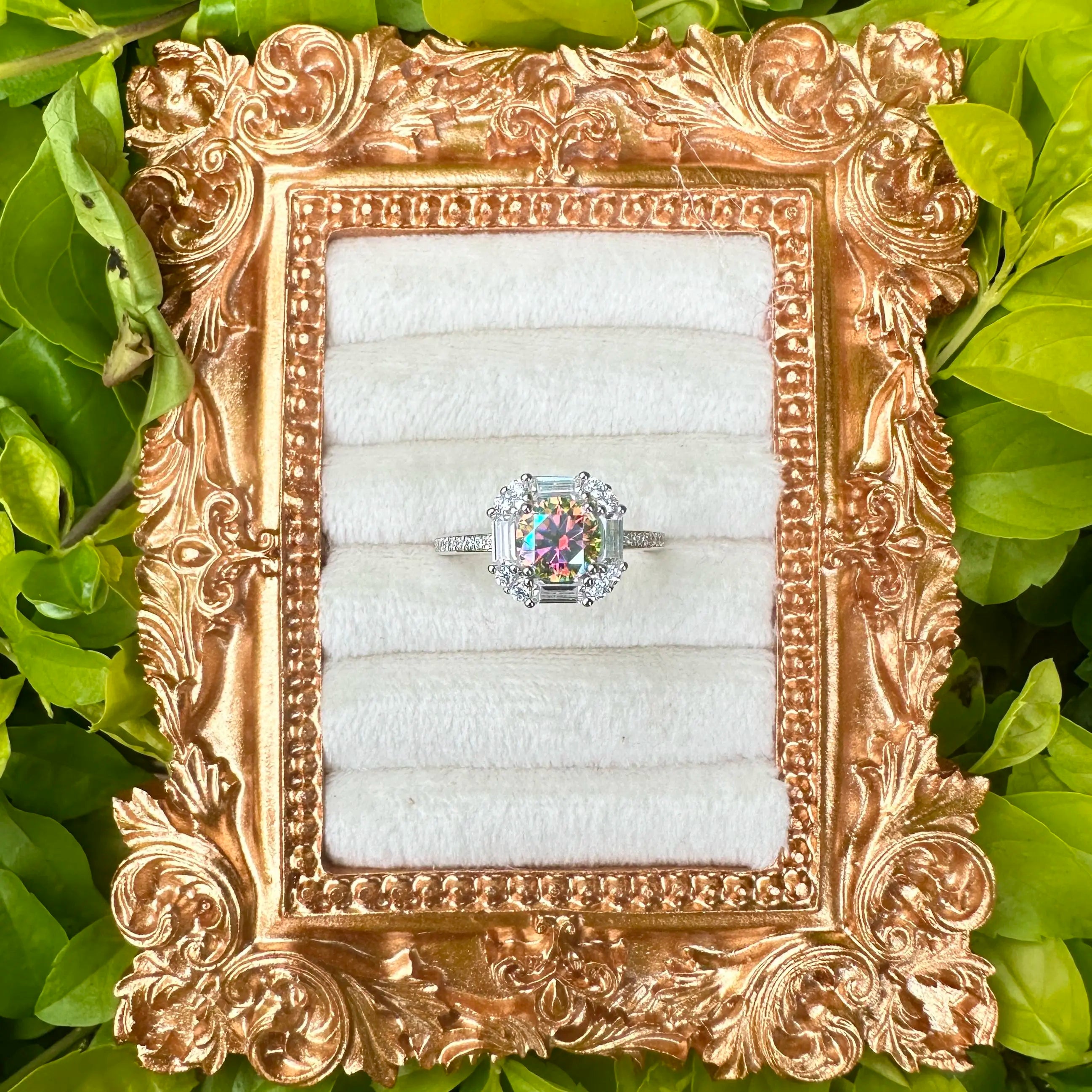 【#06 Ice Sugar】Moissanite ring  925 sterling silver  Engagement Anniversary  Jewelry Synthetic Moissanite