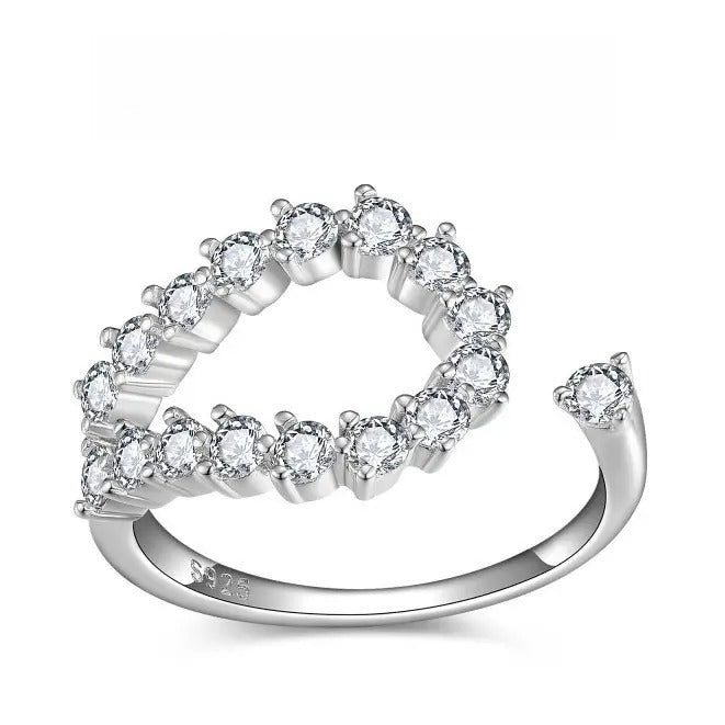 【#103 Island】Moissanite Stackable band ring enhancer Ring Band with 925 Sterling Silver Synthetic Moissanite