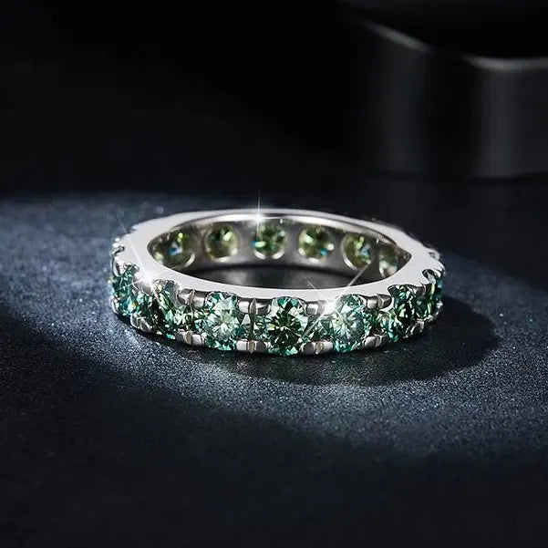 【#04 Ferris Wheel】】Moissanite ring with 925 Sterling Silver high quality birthday party engagement gift Jewelry Synthetic Moissanite