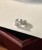 1-3-5Carat Luxury Synthetic Moissanite Engagement Ring in 925 Sterling Silver for Women D Color VVS1 Clarity Synthetic Moissanite Size 5-10