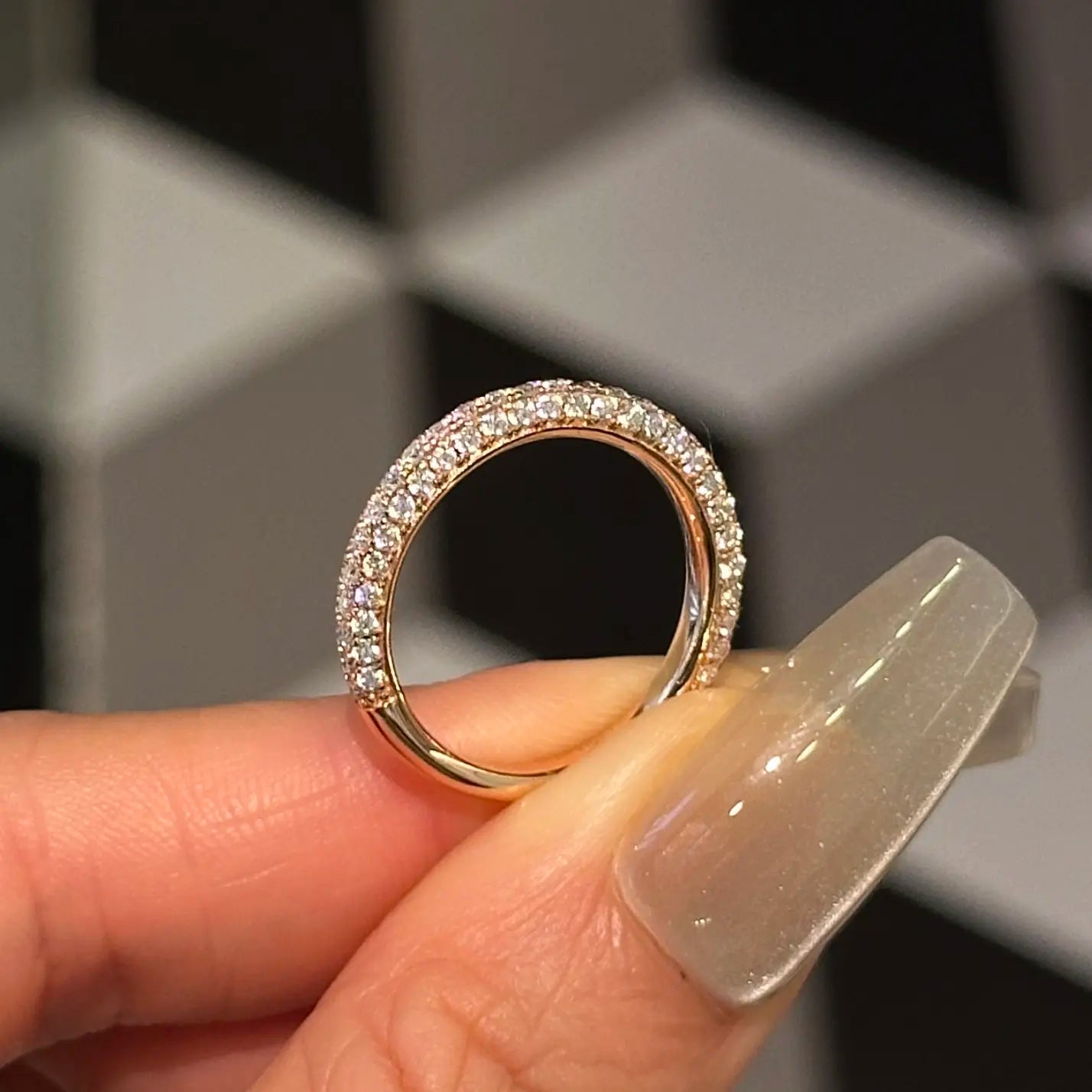 【#08 Britney 】 Moissanite Ring high quality anniversary engagement birthday gift jewelry Synthetic moissanite