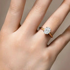Oval Cut 1.0ct&2.0ct&3.0ct&4.5ct D VVS1 Color Lab-Created Moissanite Ring Jewelry for Women 14K Gold Plated Engagement Wedding Lady's Gift Luxury