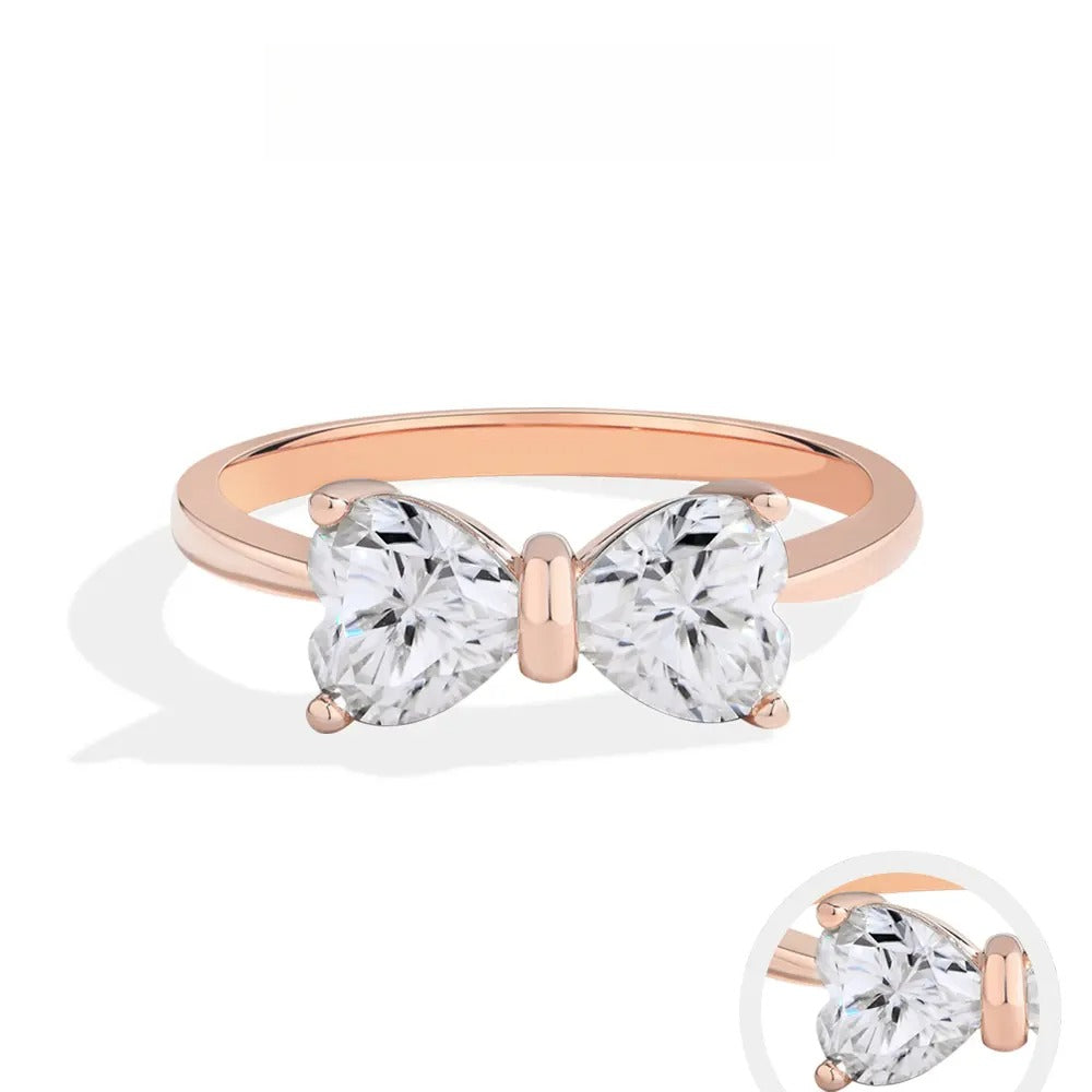 ATTA GEMS Classic D VVS1 Color Heart Cut 1.6CT Synthetic Moissanite Ring for Women Adult 925 Sterling Silver Rings Engagement Wedding Jewelry Gift