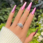 【#11 Rose garden】Moissanite rings with 925 Sterling Silver 0.5Carat  Anniversary Auspicious Wedding Engagement Jewelry Synthetic Moissanite