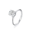 Oval Cut 1.0ct&2.0ct&3.0ct&4.5ct D VVS1 Color Lab-Created Moissanite Ring Jewelry for Women 14K Gold Plated Engagement Wedding Lady's Gift Luxury