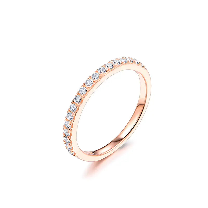 【#15 Star】Moissanite Stackable band ring enhancer ring band high quality  Gift daily matching Synthetic Moissanite