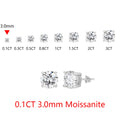 D VVS1 Color Synthetic Moissanite Stud Earrings for Women 18K Yellow Gold Plated 925 Silver Sparkling Wedding Gift for Frineds,Lover,Parents