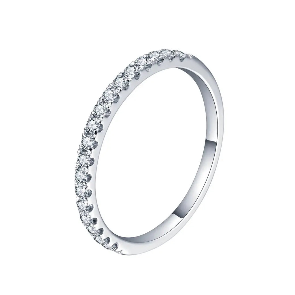 【#15 Star】Moissanite Stackable band ring enhancer ring band high quality  Gift daily matching Synthetic Moissanite