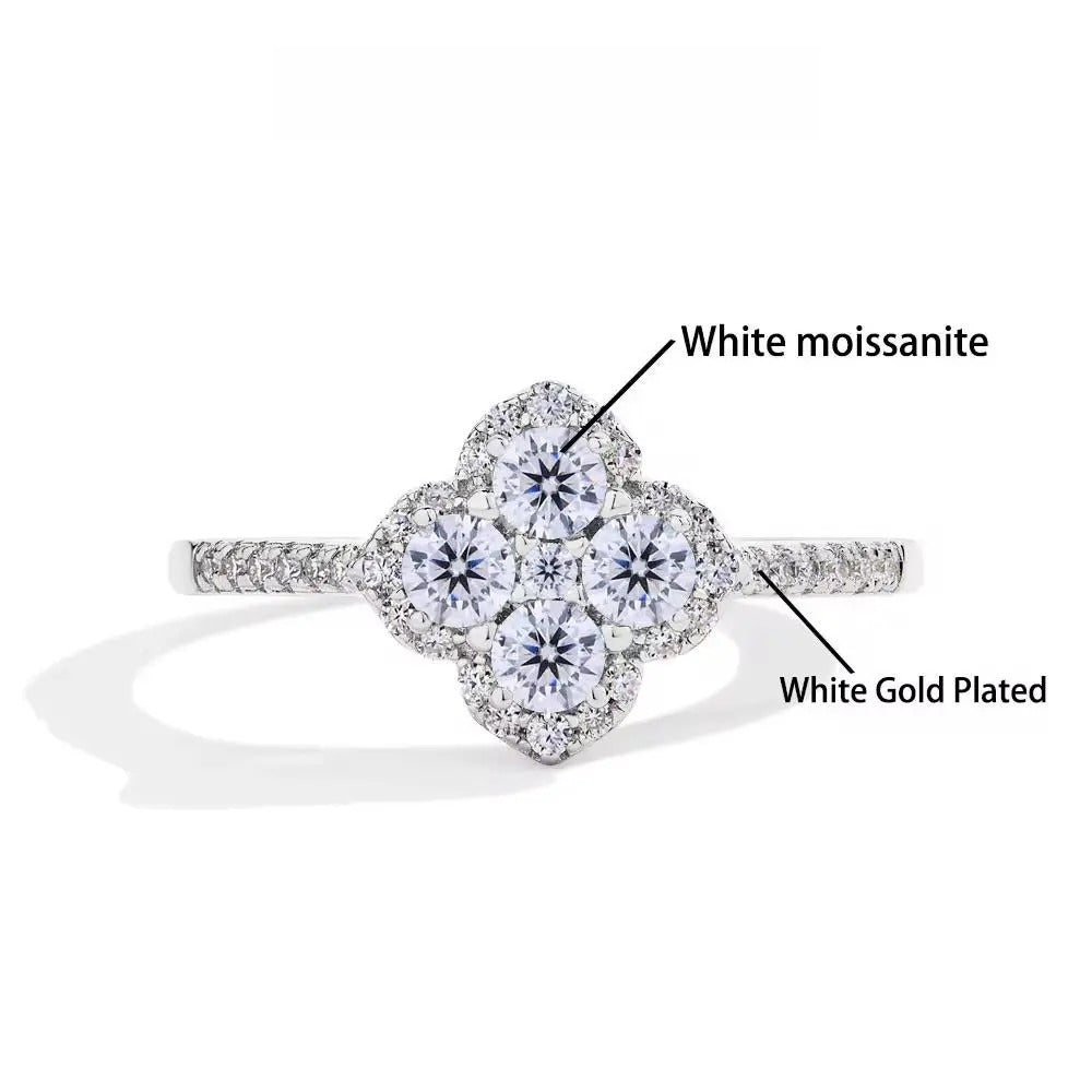 1.3ct D VVS1 Color Synthetic Moissanite Ring for Women 925 Sterling Silver Engagement Wedding Party Fine Jewelry Gift New R178 SpringStatements
