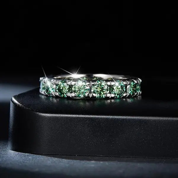 【#04 Ferris Wheel】】Moissanite ring with 925 Sterling Silver high quality birthday party engagement gift Jewelry Synthetic Moissanite