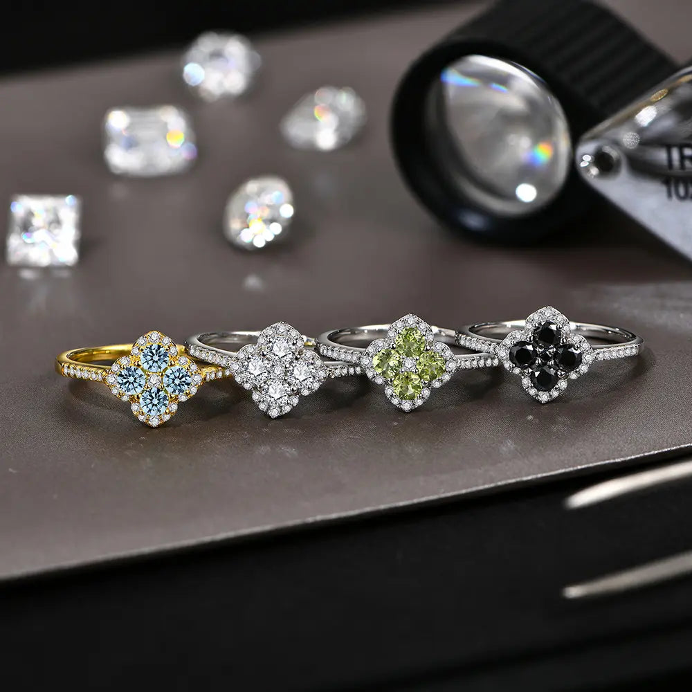 1.3ct D VVS1 Color Synthetic Moissanite Ring for Women 925 Sterling Silver Engagement Wedding Party Fine Jewelry Gift New R178 SpringStatements