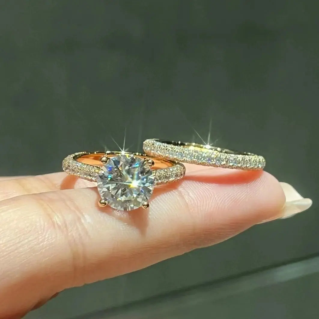 【#08 Britney 】 Moissanite Ring high quality anniversary engagement birthday gift jewelry Synthetic moissanite