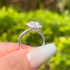 【#06 Ice Sugar】Moissanite ring  925 sterling silver  Engagement Anniversary  Jewelry Synthetic Moissanite