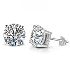 D VVS1 Color Synthetic Moissanite Stud Earrings for Women 18K Yellow Gold Plated 925 Silver Sparkling Wedding Gift for Frineds,Lover,Parents