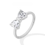 ATTA GEMS Classic D VVS1 Color Heart Cut 1.6CT Synthetic Moissanite Ring for Women Adult 925 Sterling Silver Rings Engagement Wedding Jewelry Gift